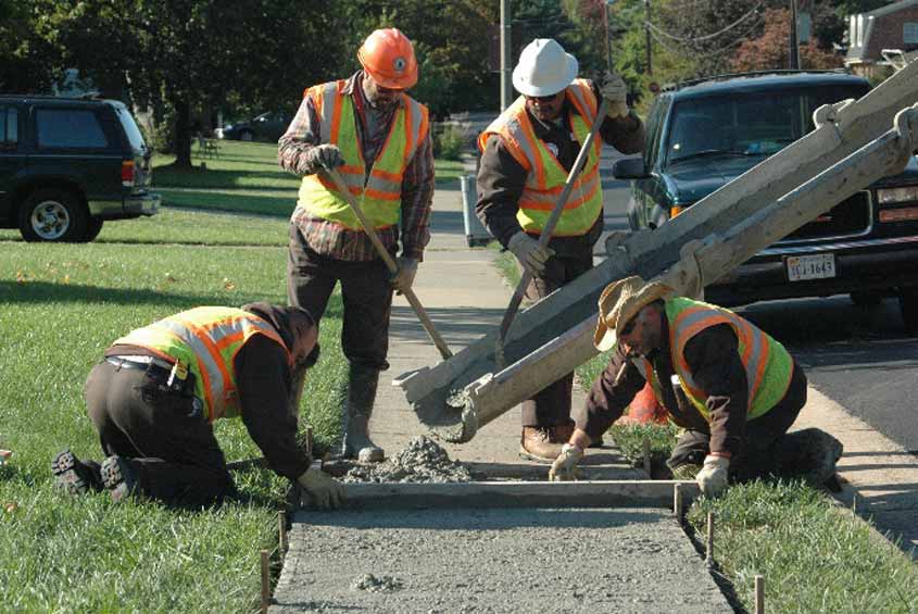 Curb and Sidewalk Repairs on Hanover Street